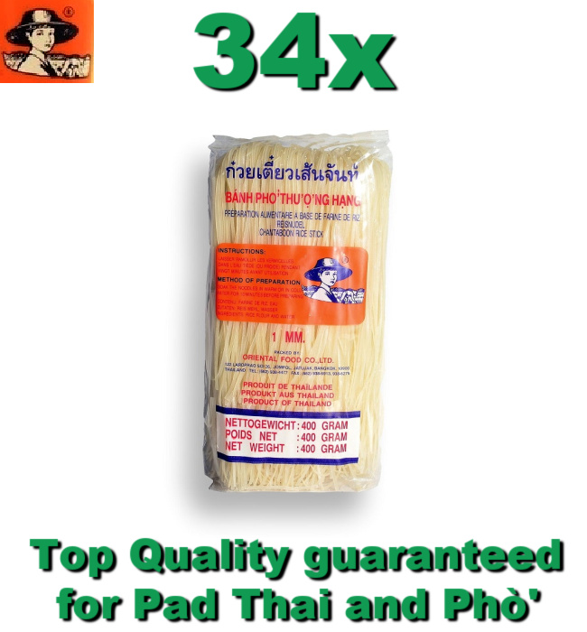 Tagliatelle di riso 1mm Farmer Brand - Cartone 34x 400g